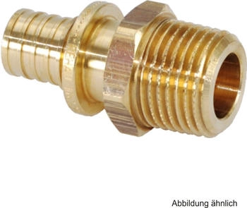 Rehau Rautitan RX+ Übergang AG Rotguss 20 mm x R 1/2" AG für Trinkwasser-/Heizung (14563141001)