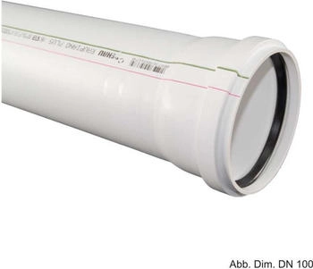 Rehau Raupiano Plus Abflussrohr DN 90 250 mm weiß (11231841005)