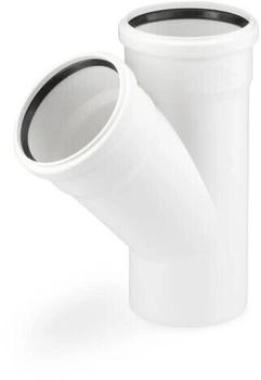 Rehau Raupiano Plus Einfachabzweig DN 90/50 45° weiß (11232741001)