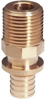 Rehau Rautitan RX+ Übergang AG Rotguss 16 mm x R 3/4" AG für Trinkwasser-/Heizung (14563121001)