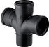 Geberit Silent PP Abzweig DN 110/110/110 mit Innenradius 87,5° 2-fach (390.566.14.1)