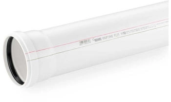 Rehau Raupiano Plus Abflussrohr DN 75 500 mm weiß (11201941222)