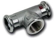 SANHA Therm T-Stück 24130g 42 x 1/2" x 42 mm beidseitig Innenpressende/IG (124130G4212)