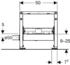 Geberit Duofix Dusch-Element BH 50 cm mit Wandablauf Ø 50 mm (111591002)