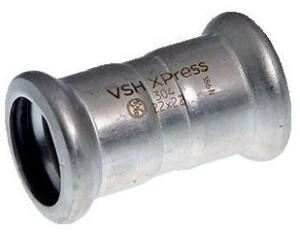 Buderus Logafix Muffe Ø 28 mm Innen/Innen für M-Kontur Edelstahl V2A (7738345170