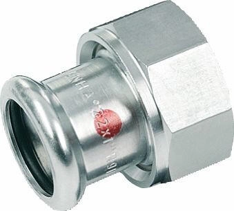 SANHA Halbe-Verschraubung Therm 24359G 28 mm x 1 1/4" flachdichtend Innenpressende (124359G28114)