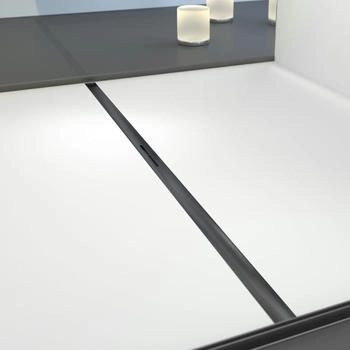 Kessel Linearis Infinity 60 Duschrinne Komplett-Set für flache Installation DN 40 1100 x 45 mm schwarz gebürstet (45302.11)