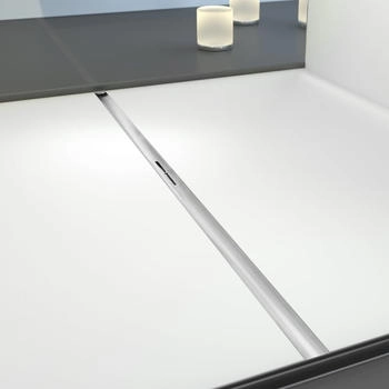 Kessel Linearis Infinity 60 Duschrinne mit Rinnenprofil Edelstahl und Geruchsverschluss edelstahl gebürstet 1400 mm (45300.14)