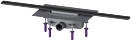 Kessel Linearis Infinity 90 Duschrinne mit Rinnenprofil Edelstahl 900 mm black gebürstet 45202.09