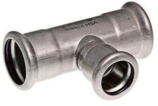 Buderus Logafix Red-T-Stück Ø 88,9 x 42 x 88,9 mm Innen/Innen/Innen M-Kontur Edelstahl V2A (7738345312)