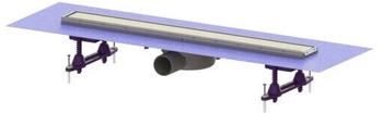 Kessel Linearis Duschrinne 650 mm mit Dichtmanschette Ablaufgrundkörper (45600.62M)