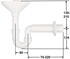 Haas Kardätsche Trichter-Siphon 3015 DN 50 für Leckwasser Polypropylen weiß (9300882)