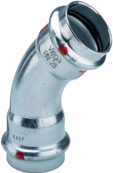 Viega Prestabo Bogen 88,9 mm 45&deg; Stahl unlegiert SC-Contur (597627)