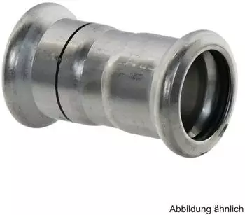 Buderus Logafix Muffe Ø 18 mm Innen/Innen für M-Kontur Edelstahl V2A (7738345168)