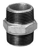 HS Fittings Doppelnippel Temperguss DN 40 1 1/2" Aussengewinde verzinkt (13280040)