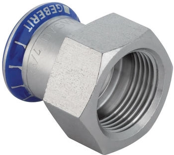 Geberit Mapress &Uuml;bergangsmuffe 42 mm x Rp 1 1/4" IG Edelstahl (31821)