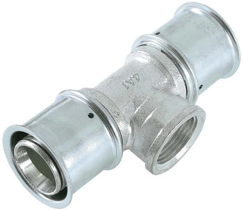 Multitubo Metall-Press-T-Stück 25 mm x 3/4" IG x 25 mm Messing verzinnt (G225046)