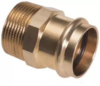 SANHA PuraPress Übergangsnippel 8243G 18 mm x 3/4" Innenpressende/AG bleifreie Siliziumbronze (182431834)