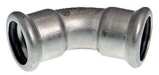 Buderus Logafix Bogen 45 Grad DN 22 Innen/Innen mit LBP-Funktion EPDM und O-Ring für M-Kontur Edelstahl V2A 7738345272