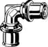 Viega Sanfix P 2116 Winkelkupplung 40mm, 90 Grad, mit SC-Contur, Rotguss (566234)