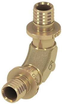 Tece TECEflex Bogen 90 Grad druckverlustoptimiert 20 x 20 mm Siliziumbronze (707320)