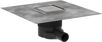 Hansgrohe RainDrain Brilliance Punktablauf 100x100 mm, befliesbar, Edelstahl gebürstet (56250800)
