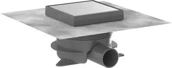 Hansgrohe RainDrain Spot Plus Komplettset 150/150 Punktablauf, h&ouml;henverstellbarer Rahmen, r&uuml;ckseitig befliesbar, Edelstahl geb&uuml;rstet (56226800)