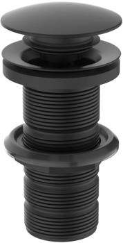 Ideal Standard Push-Open-Ventil für Waschtisch ohne Überlauf Silk Black (E1483XG)