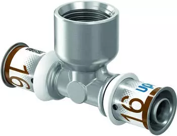 Uponor S-Press PLUS T-Stück mit Innengewinde 32-Rp3/4"-32 mm (1070601)