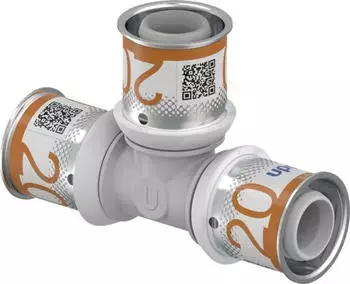 Uponor S-Press PLUS T-Stück PPSU 20-20-20 mm (1039945)