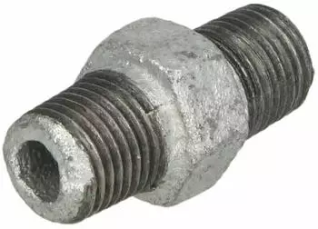 HS Fittings Doppelnippel Temperguss 280 DN 10 3/8" AG/AG verzinkt (13280010)