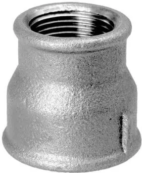 HS Fittings Reduktionsmuffe Temperguss DN 40 x 32 1 1/2" x 1 1/4" IG/IG verzinkt (13240028)
