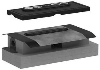 Axor Drain uBox universal Grundkörper für Duschrinne für flache Installation DN 40 (01006180)