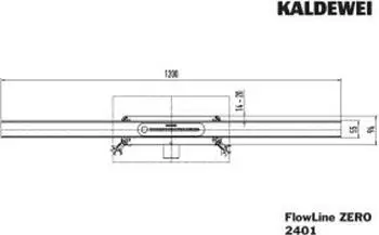 Kaldewei Flowline Zero Abdeckung für Duschrinne (940100010932)