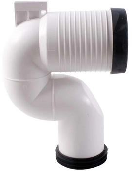 Laufen Spezialablaufbogen mit senkrechtem Abgang für Wandabstand 220- 350 mm (H8990250000001)