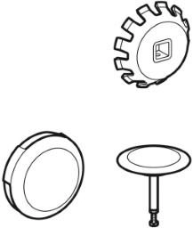 Geberit Fertigbauset für Badewannenablauf Ersatzteile (245445211)
