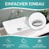 Engelbach Universal Pop Up Waschbecken Ablaufgarnitur mit Überlauf Chrom