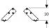 Geberit iCon Set Füße chrom (500367001)