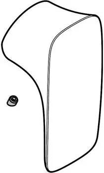Hansgrohe Griff PuraVida Unterputz-/Wandunterputzmischer wei&szlig;/chrom (95273400)
