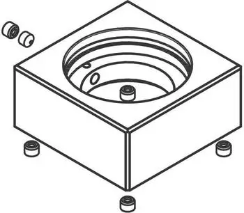 Axor Rosette f&uuml;r Griff Edge 3-Loch Wannenmischer chrom (93587000)