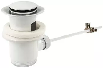 tecuro Exzenter Ablaufgarnitur 1 1/4" mit &Uuml;berlauf, wei&szlig; RAL 9010 (12015)