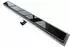 Bernstein GL01 Duschrinne Edelstahl Glaseinsatz schwarz 70cm (GL01)