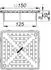 Dallmer DallDrain Select Plus Aufsatz rutschhemmend 150x150mm (517449)