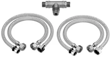 Dornbracht Schlauchset 2x Druckschlauch 1/2" x 1/2" x 412mm & 3/8" x 1/2" x 500mm (1250997090)