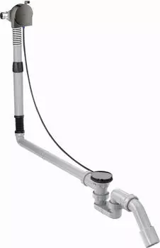 Axor Exafill S Komplettset Wannenein-, Ab- und &Uuml;berlaufgarnitur f&uuml;r Sonderwannen polished black chrome (58317330)