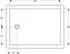 Geberit CleanFloor30 Duschfläche bodeneben mit Dichtvlies 100 x 140 cm weiß/matt (551023001)