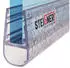STEIGNER Duschdichtung gerade PVC transparent, Glasstärke 6-8mm (UK07)