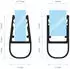 STEIGNER Duschdichtung gerade PVC transparent, Glasstärke 6-8mm (UK07)