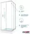 STEIGNER Duschdichtung gerade PVC transparent, Glasstärke 6-8mm (UK07)