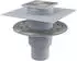 Alcadrain Bodenablauf 105×105/50/75mm senkrechter Abgang Edelstahl Kombi-Geruchsverschluss SMART (APV2324)